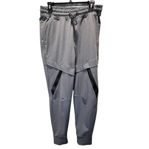 G Star Raw RGSTR Joggers‎ Mens Medium Gray Black Zippers Drawstring Athletic Fit